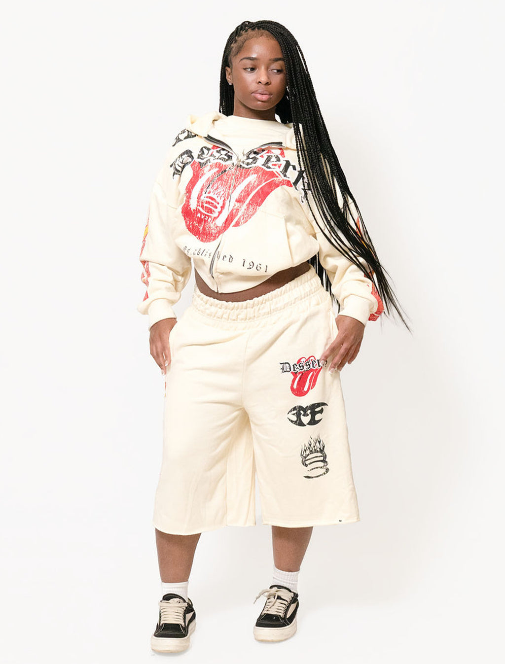 Heat Wave Hoodie White